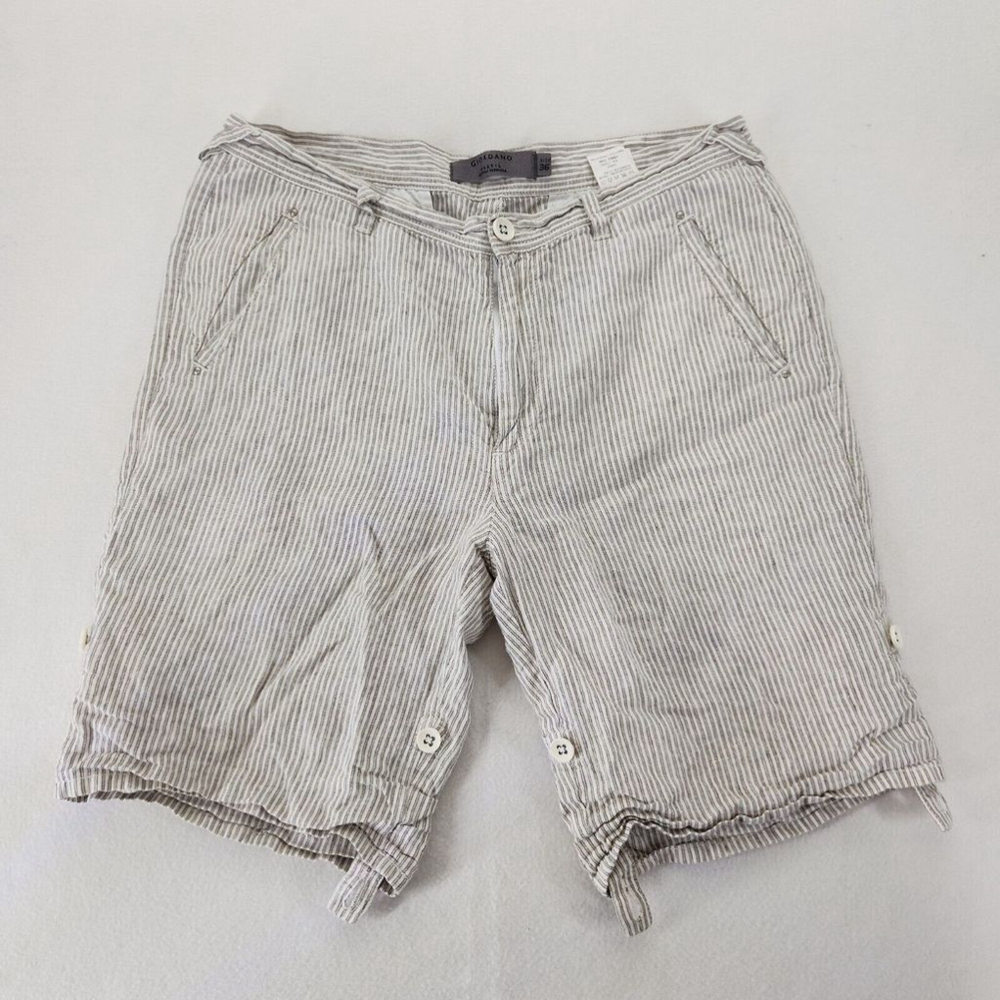 Linen 100% comfortable Beach Shorts Size 36  Giordano Bermuda Lightweight